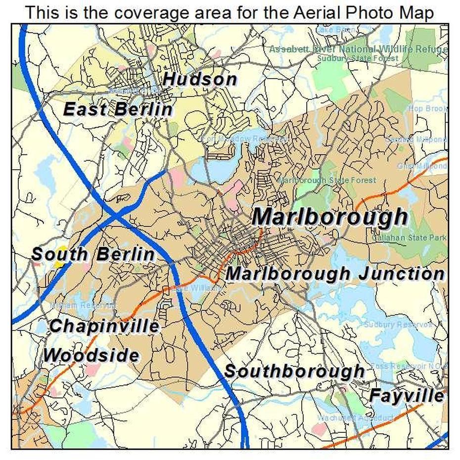 Aerial Photography Map Of Marlborough, Ma Massachusetts, Marlborough, United States, New Zealand Marlborough Wine, Enfield