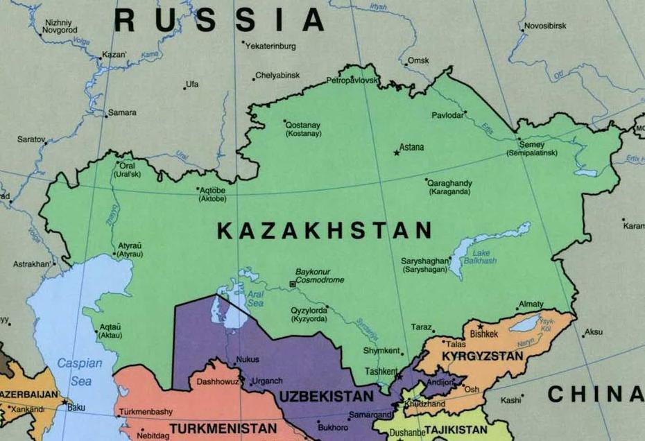 B”Russias Borders: Moscows Long Alliance With Kazakhstan Is Strong But …”, Balyqshy, Kazakhstan, Kazakhstan In World, Kazakhstan  With Cities