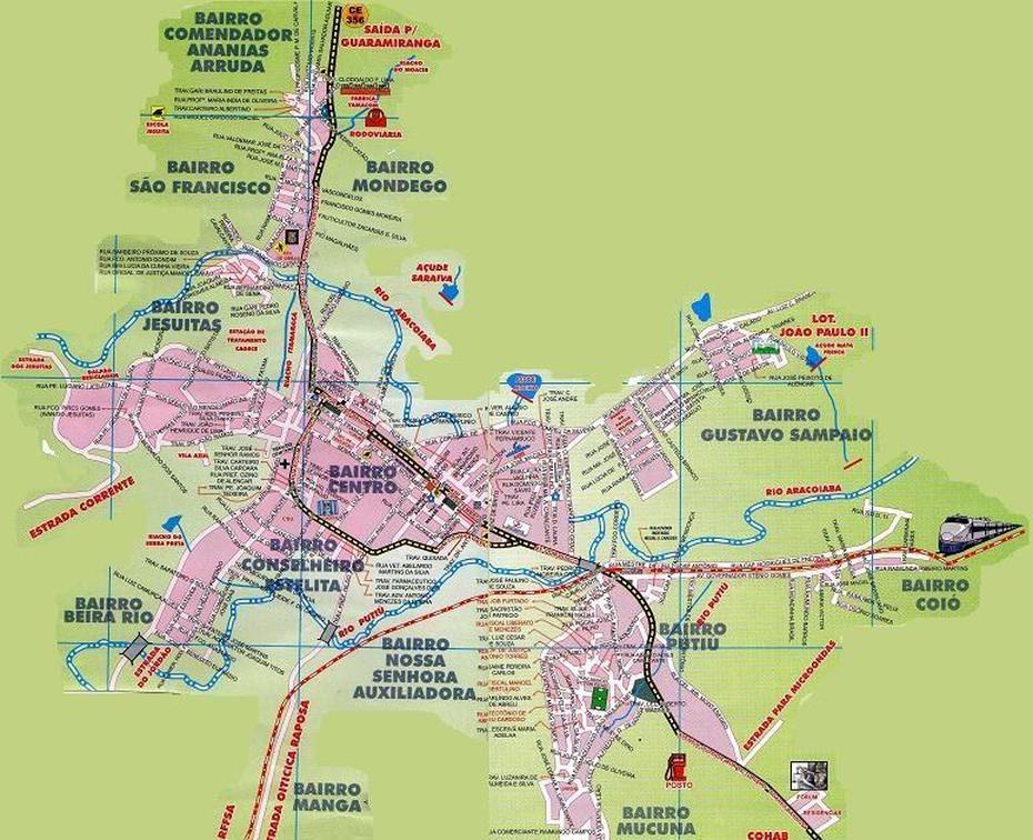 Baturite/Localizacao: Mapa Da Cidade De Baturite, Baturité, Brazil, Brazil Cities, Detailed  Of Brazil