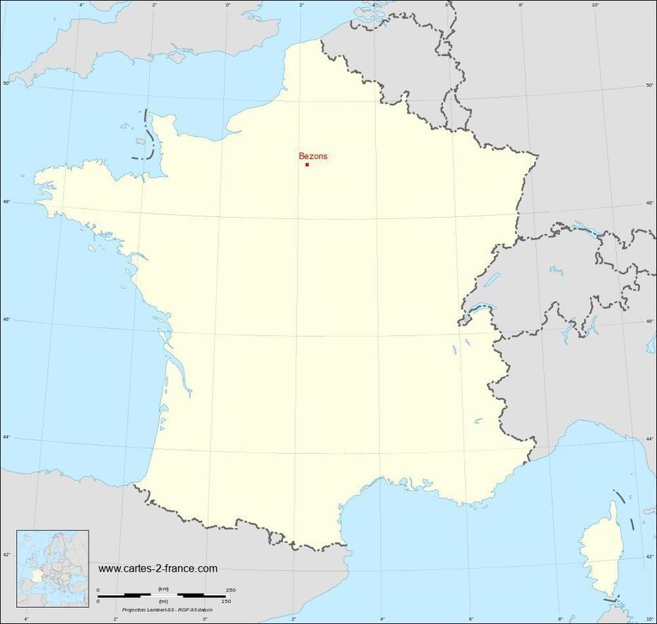 Carte De Bezons : Situation Geographique Et Population De Bezons, Code …, Bezons, France, Bezons 95870, La  Defense