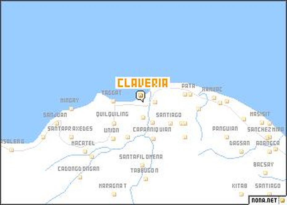 Claveria (Philippines) Map – Nona, Claveria, Philippines, Cagayan Philippines, Misamis Oriental Philippines