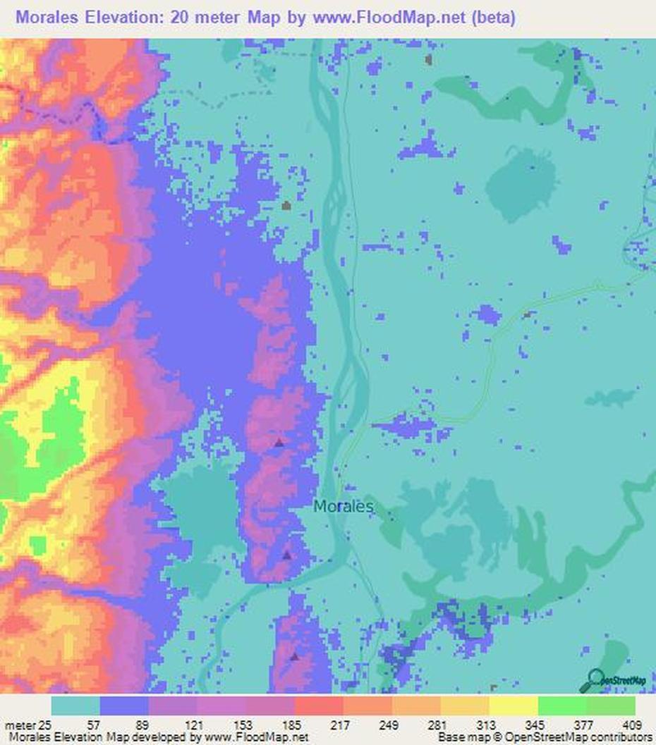 Detailed  Of Colombia, Cali- Colombia, Elevation , Morales, Colombia