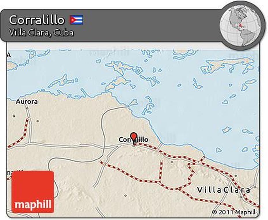 Free Shaded Relief 3D Map Of Corralillo, Corralillo, Cuba, Pico  Turquino, Cardenas Cuba