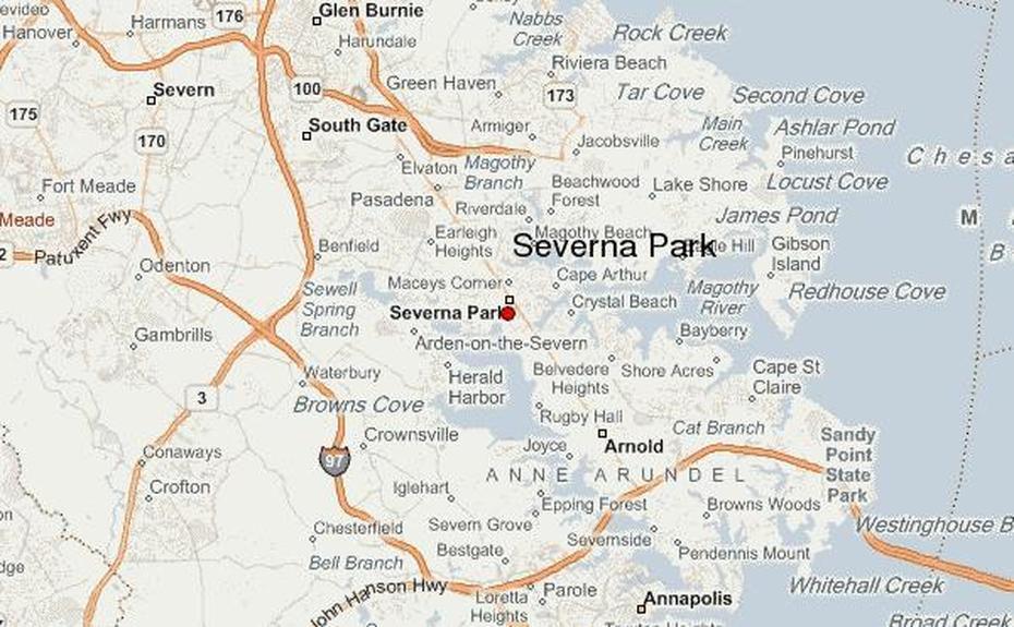 Guide Urbain De Severna Park, Severna Park, United States, Severna Park High School, Evergreen Estates Severna Park