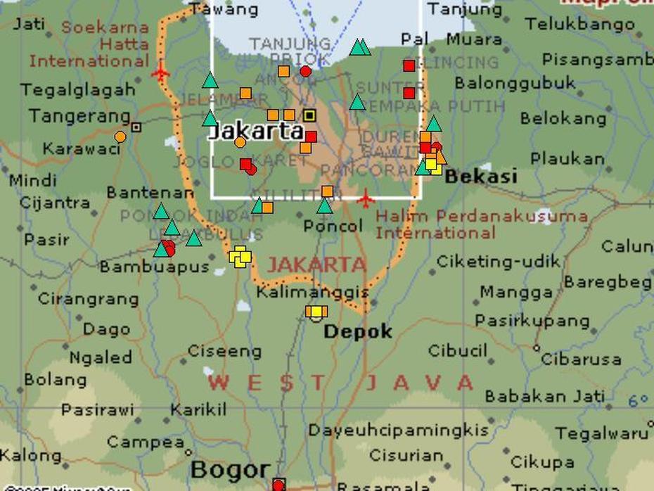 Jakarta Map, Jakarta, Indonesia, Indonesia On Asia, Jakarta City