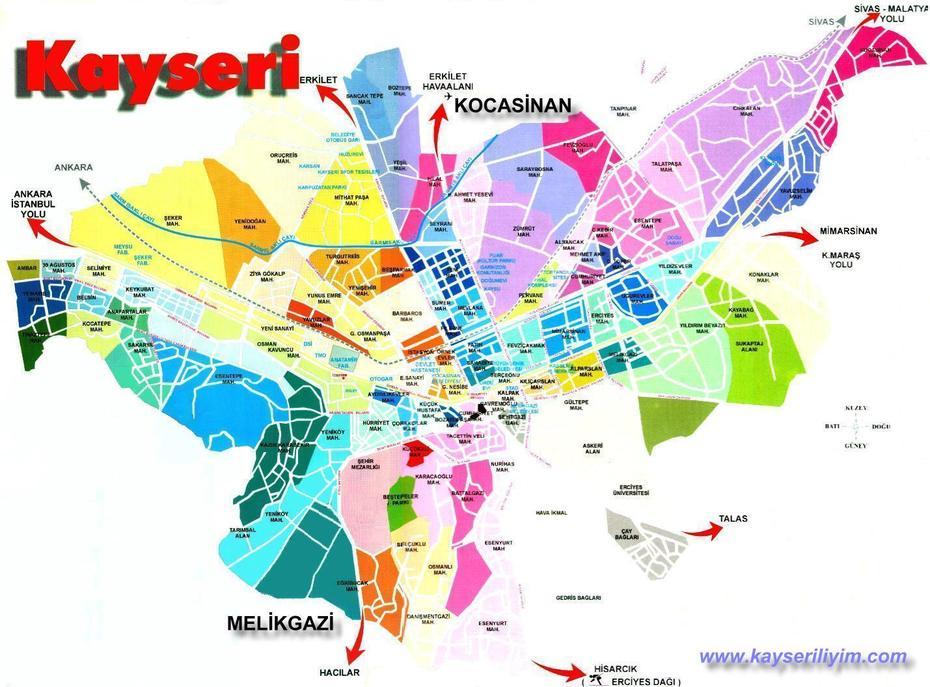 Kayseri Map, Kayseri, Turkey, Kayseri Airport, Konya Turkey