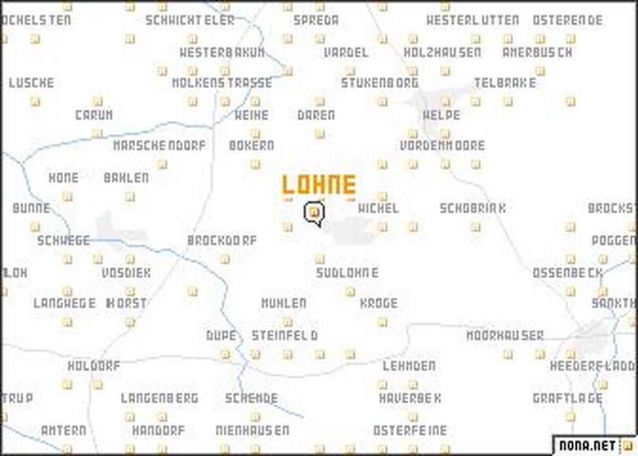 Lohne (Germany) Map – Nona, Lohne, Germany, Oldenburg Germany, Germany  Vector