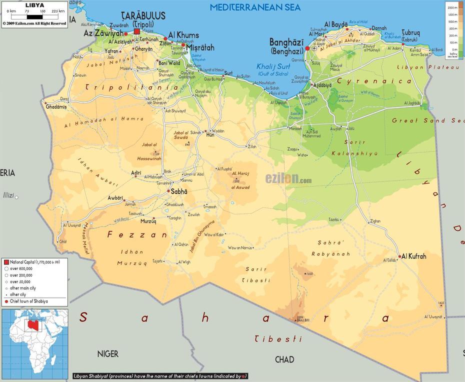 Mapas Geograficos Da Libia – Geografia Totaltm, Waddān, Libya, Libya  Africa, Libya Oil