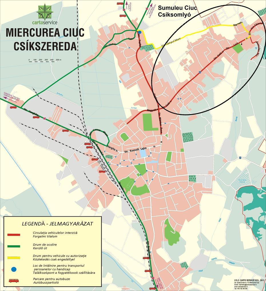 Miercurea Ciuc – Harta – Map, Miercurea-Ciuc, Romania, Sumuleu Ciuc, Harta Miercurea Ciuc