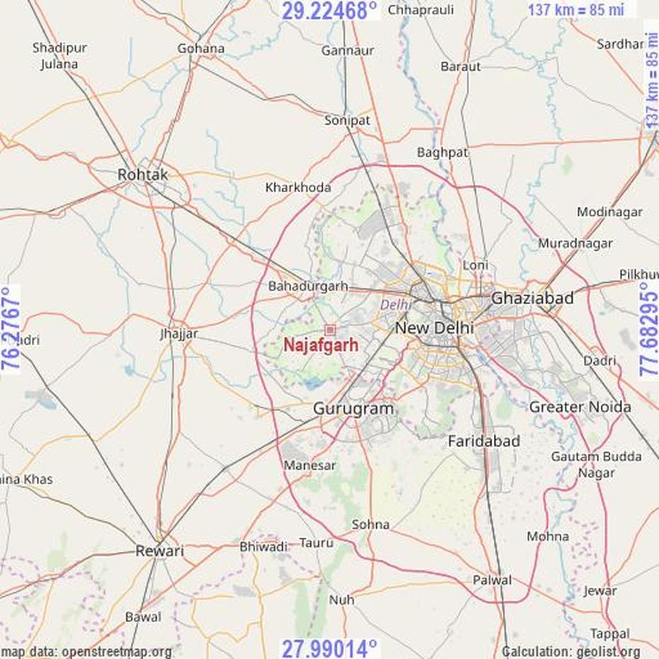 Najafgarh, India Geodata, Najafgarh, India, Delhi, Delhi  District Wise