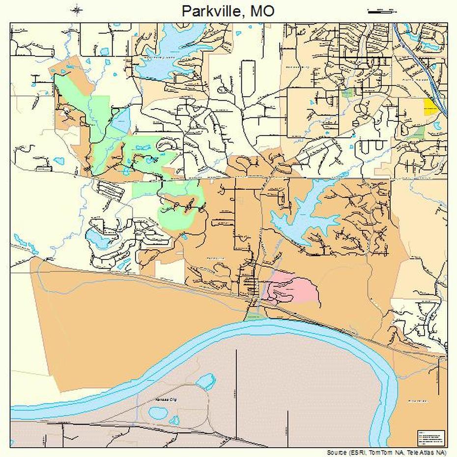 Parkville Missouri Street Map 2956288, Parkville, United States, Parkville Md 21234, Bnha City