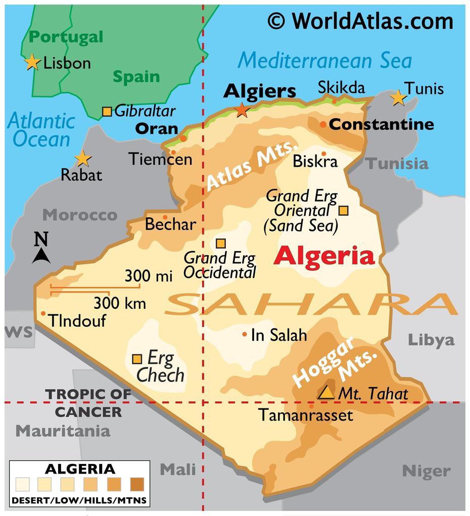 Algeria Map / Geography Of Algeria / Map Of Algeria – Worldatlas, Algiers, Algeria, French Algeria, Algeria Cities