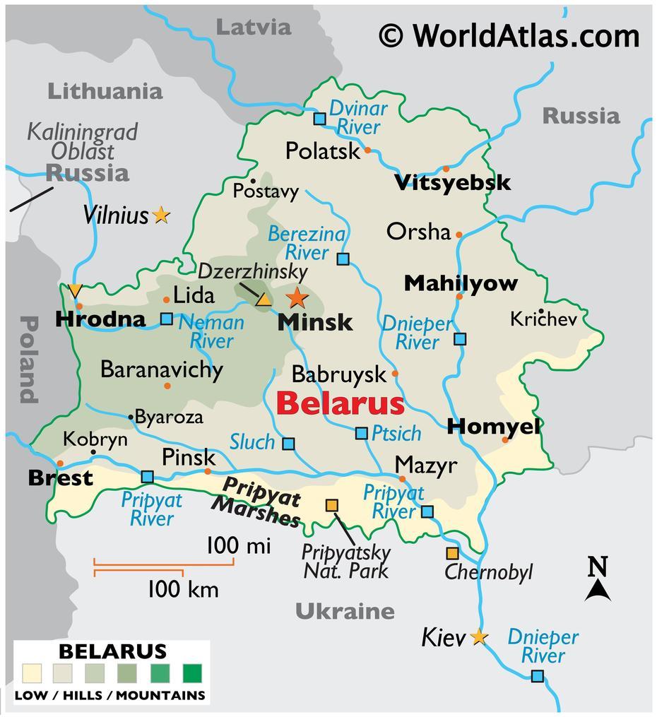 Belarus Large Color Map, Vitsyebsk, Belarus, Belarus Russia, Belarus  Outline