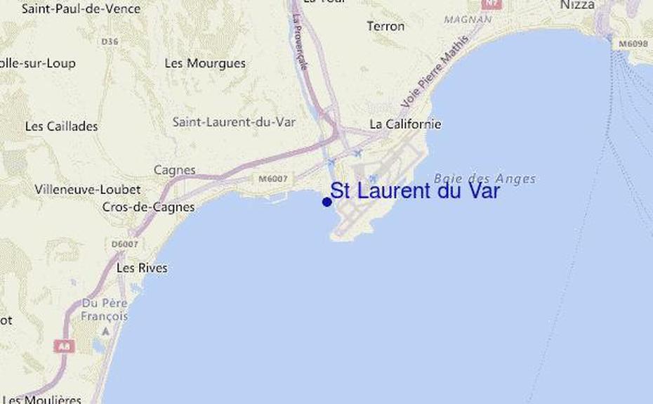 Carte Var, Port Saint Laurent, Surf Reports, Saint-Laurent-Du-Var, France