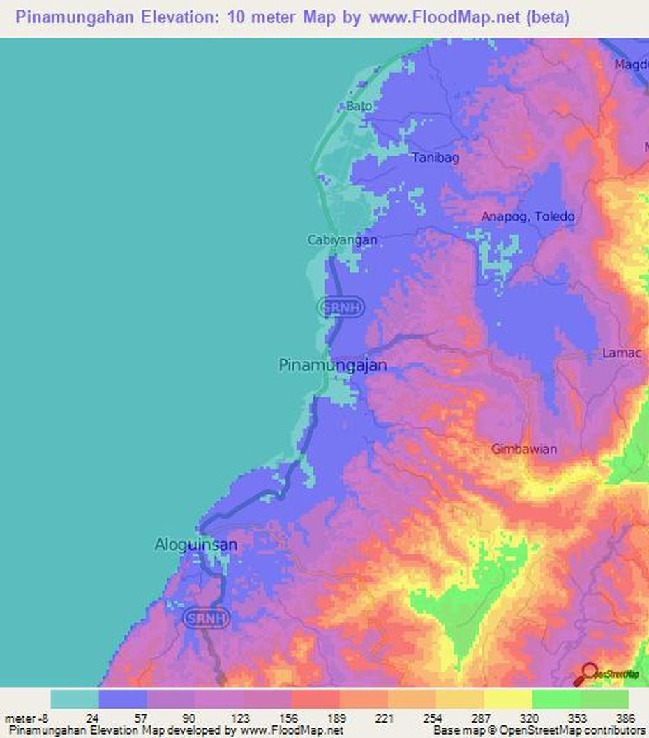 Elevation Of Pinamungahan,Philippines Elevation Map, Topography, Contour, Pinyahan, Philippines, Pinyahan, Philippines