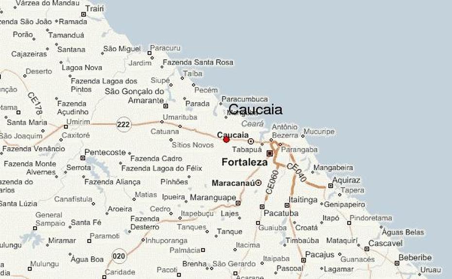 Guia Urbano De Caucaia, Caucaia, Brazil, Brazil  Printable, Simple Brazil