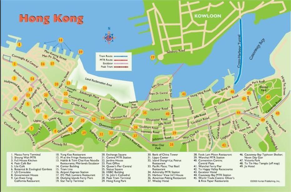 Kowloon Map And Kowloon Satellite Image, Kowloon City, Hong Kong, Downtown Hong Kong, Kowloon Walled City In Hong Kong