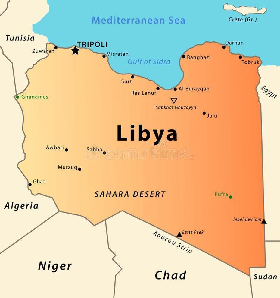 Libya Physical, Libya States, Africa , Ajdābiyā, Libya