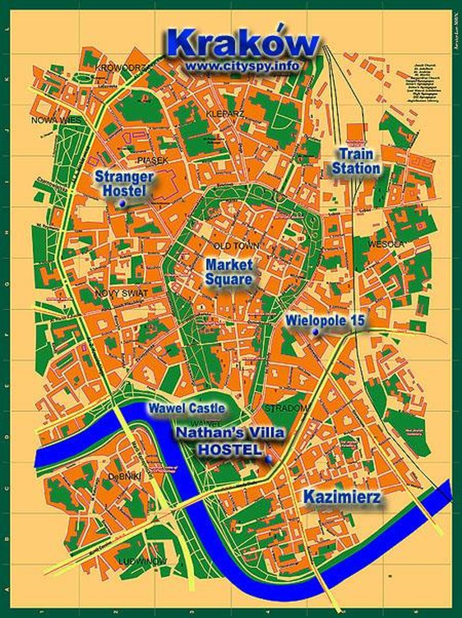 Map Of Krakow Poland, Kraków, Poland, Of Krakow, Tarnow Poland