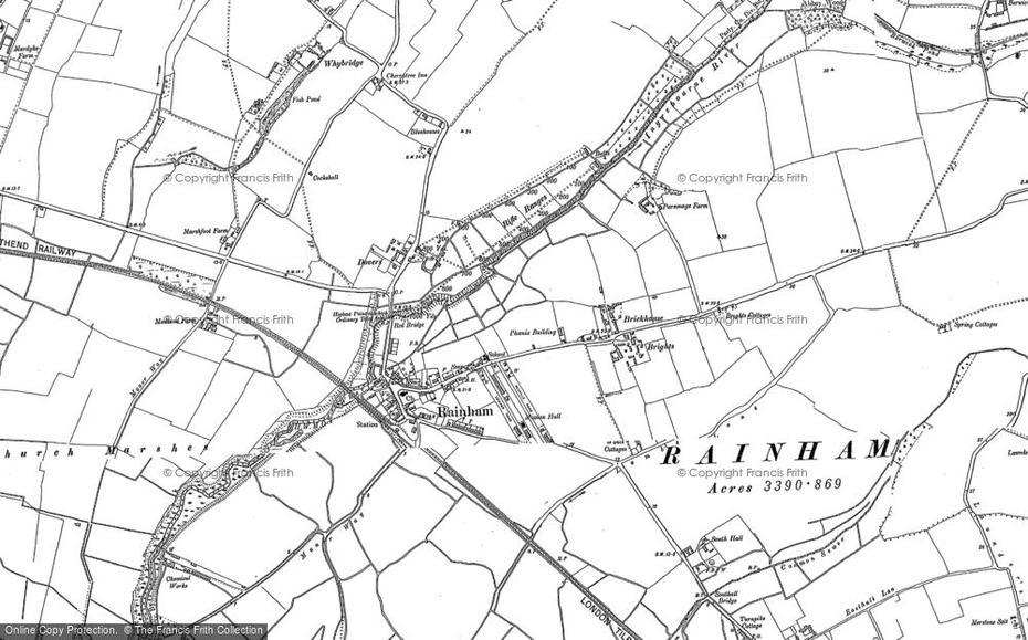 Map Of Rainham, 1895 – Francis Frith, Rainham, United Kingdom, Rainham, United Kingdom