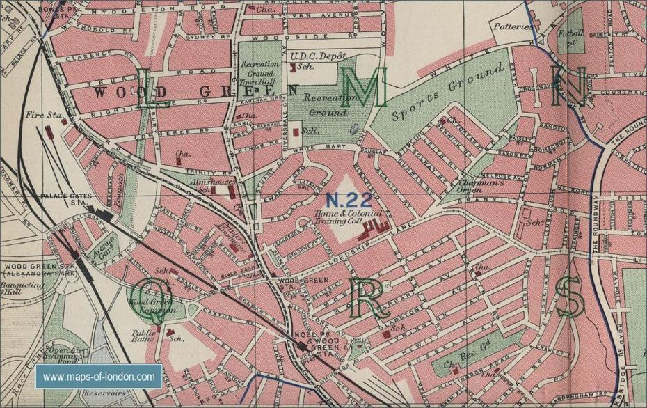 Map Of Wood Green, London, Wood Green, United Kingdom, Wood Green Shopping Centre, Wood Green Uk