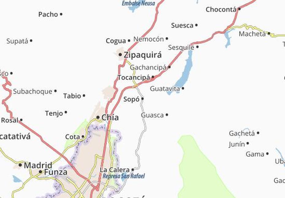 Mapa Michelin Sopo – Plan Sopo – Viamichelin, Sopó, Colombia, Chia  Cundinamarca, Sopo  Juma