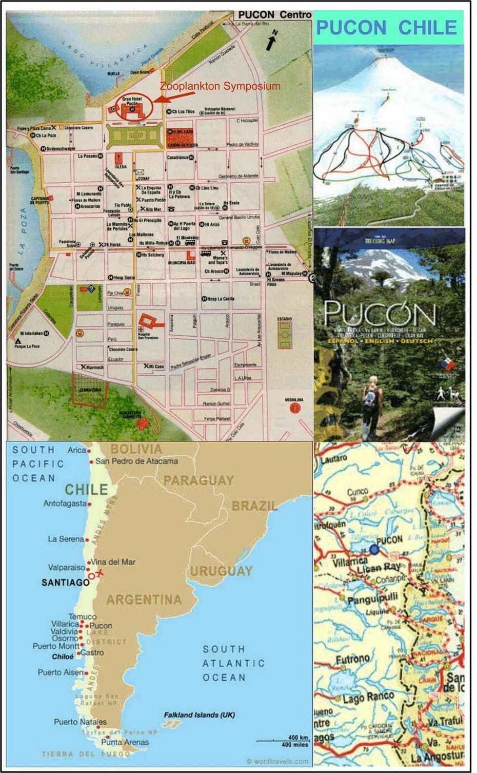 Mapas De Pucon – Chile | Mapasblog, Pucón, Chile, Temuco Chile, Chile  With Cities