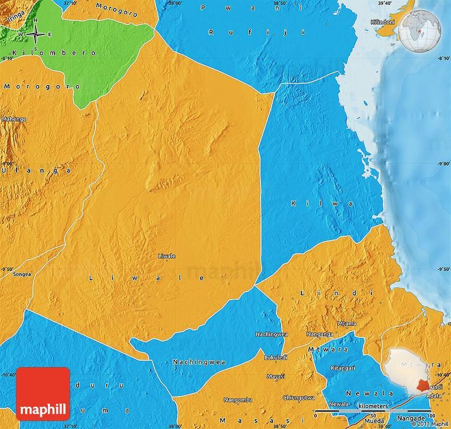 Regions Of Tanzania, Ghana  Streets, Political , Lindi, Tanzania