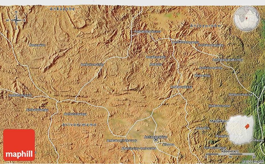 Satellite 3D Map Of Ambohidratrimo, Ambohitrimanjaka, Madagascar, Madagascar Travel, Madagascar Country