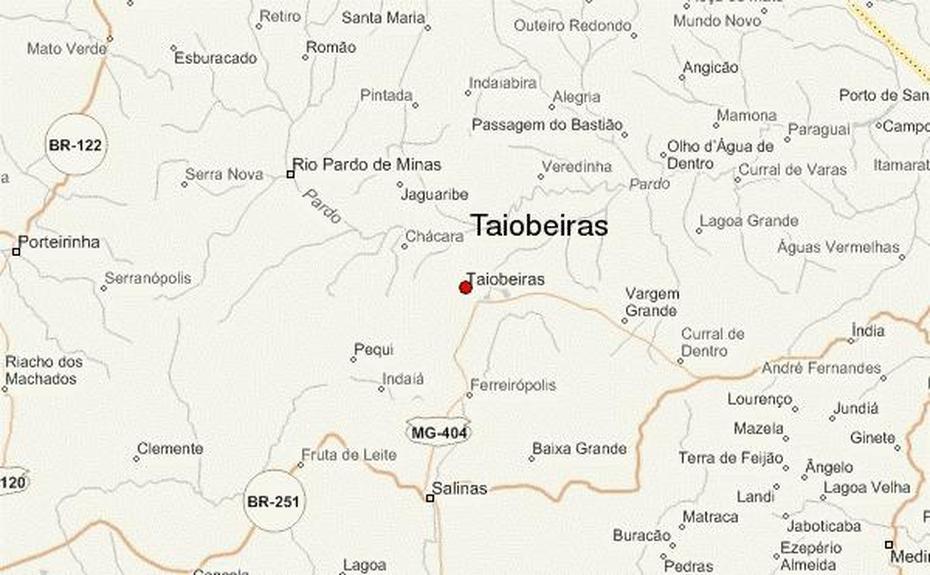 Taiobeiras Location Guide, Taiobeiras, Brazil, Brazil  Printable, Simple Brazil