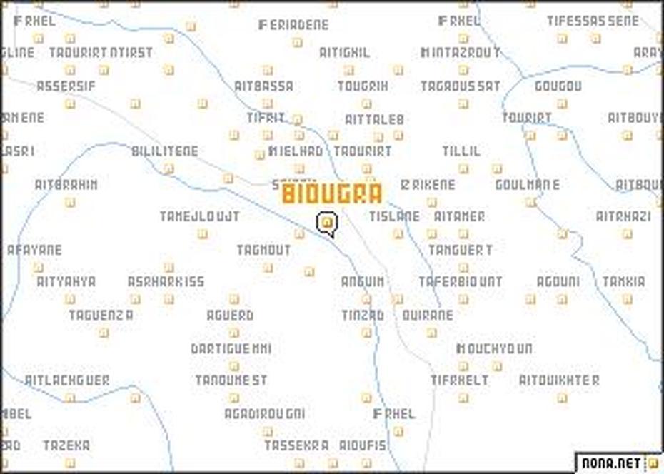 Biougra (Morocco) Map – Nona, Biougra, Morocco, Morocco  Printable, Rabat Morocco