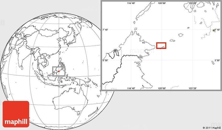 Blank Location Map Of Languyan, Languyan, Philippines, Languyan, Philippines