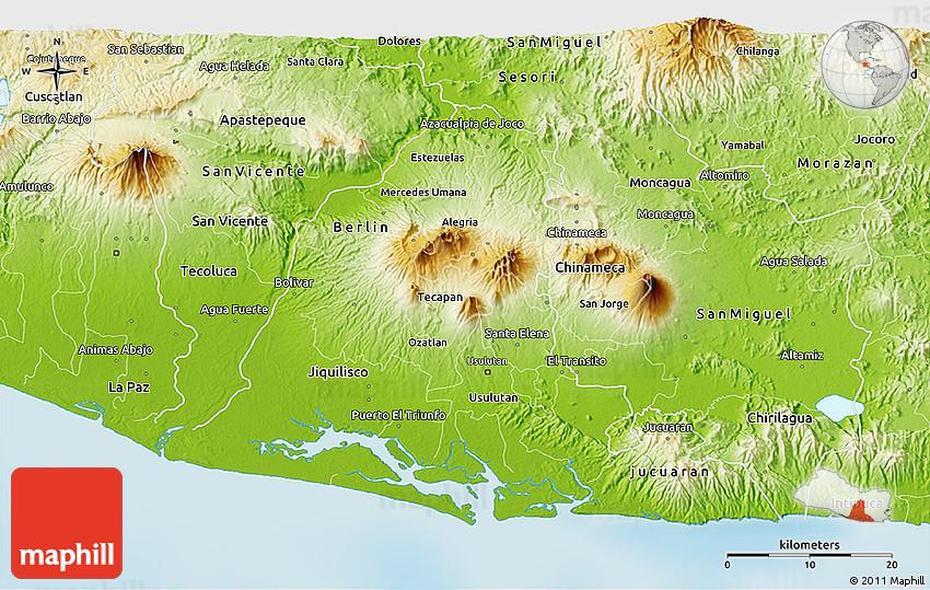 El Salvador On The, El Salvador Country, Physical, Usulután, El Salvador