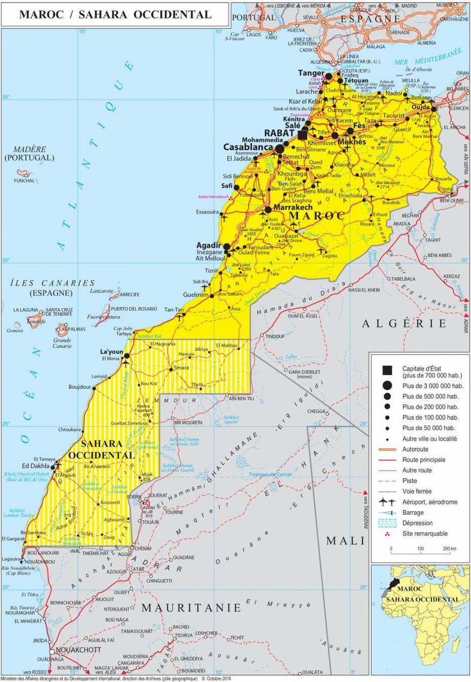 Geopolitical Map Of Morocco, Morocco Maps | Worldmaps.Info, Sabaa Aiyoun, Morocco, Morocco Coast, Morocco Africa