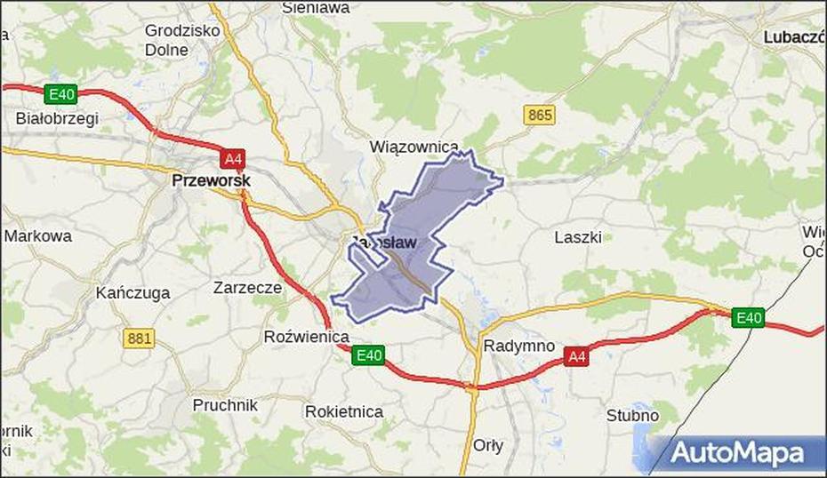 Gmina Jarosaw, Powiat Jarosawski, Wojewodztwo Podkarpackie Na Mapie …, Jarosław, Poland, Polish Galicia, Krakow Poland