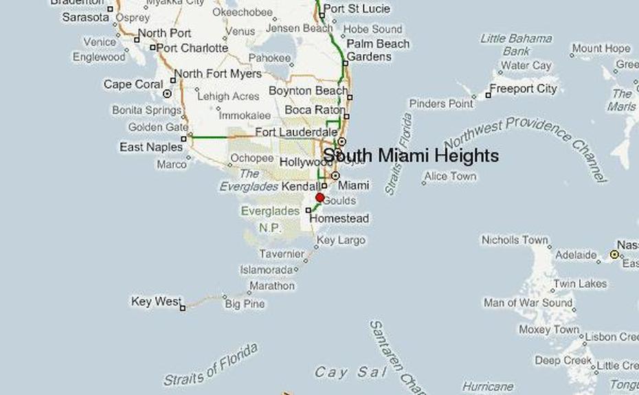 Guia Urbano De South Miami Heights, South Miami Heights, United States, Large Printable Us  United States, United States  Florida