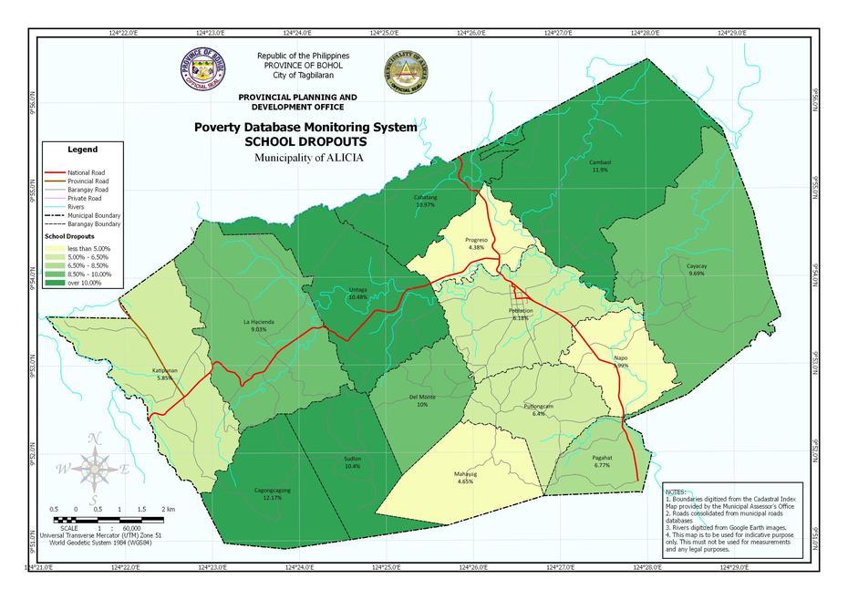 Our Lady Of Atocha  Church, Logo Of Province  Of Isabela, Bohol, Alicia, Philippines