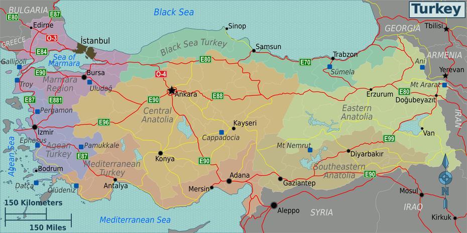 Map Of Turkey (Map Regions) : Worldofmaps – Online Maps And Travel …, Çiftlik, Turkey, Ciftlik  Oyunu, Okul Öncesi  Boyama