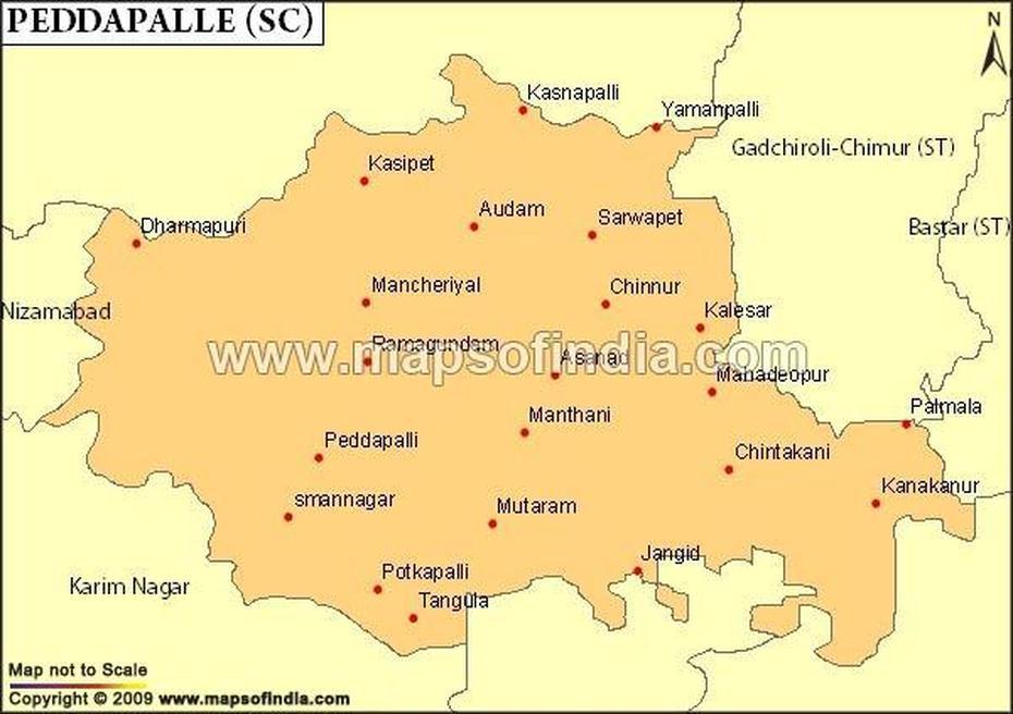 Peddapalle Parliamentary Constituency Map, Election Results And Winning Mp, Peddapalli, India, Medak District, Karimnagar District