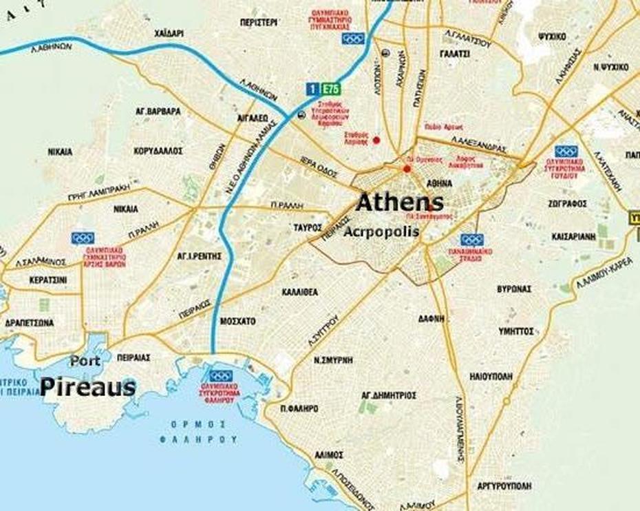 Piraeus Map, Piraeus, Greece, Miletus Greece, Ancient Piraeus