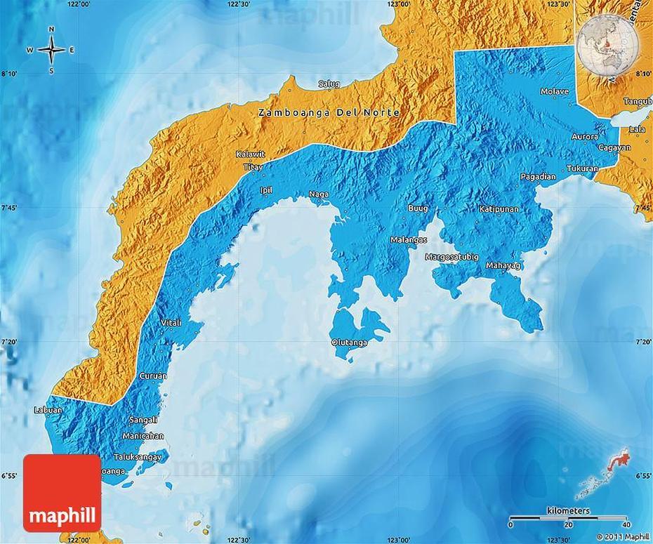 Political Map Of Zamboanga Del Sur, Midsalip, Philippines, Luzon, Philippines Travel