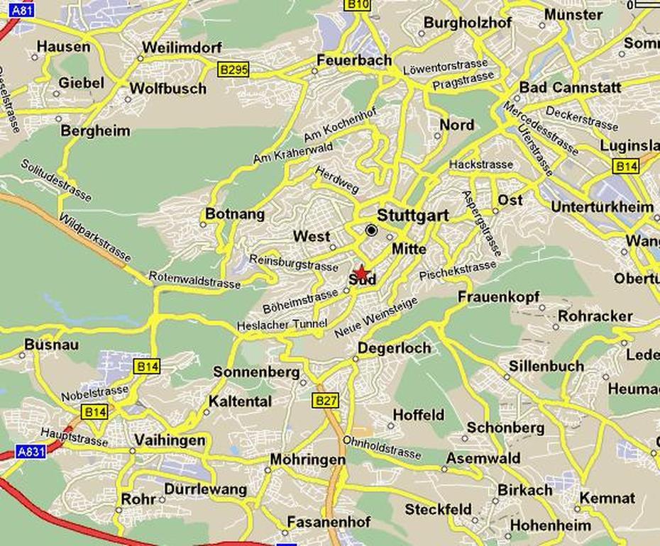 Stuttgart Map, Stuttgart, Germany, Stuttgart Metro, Where Is Stuttgart