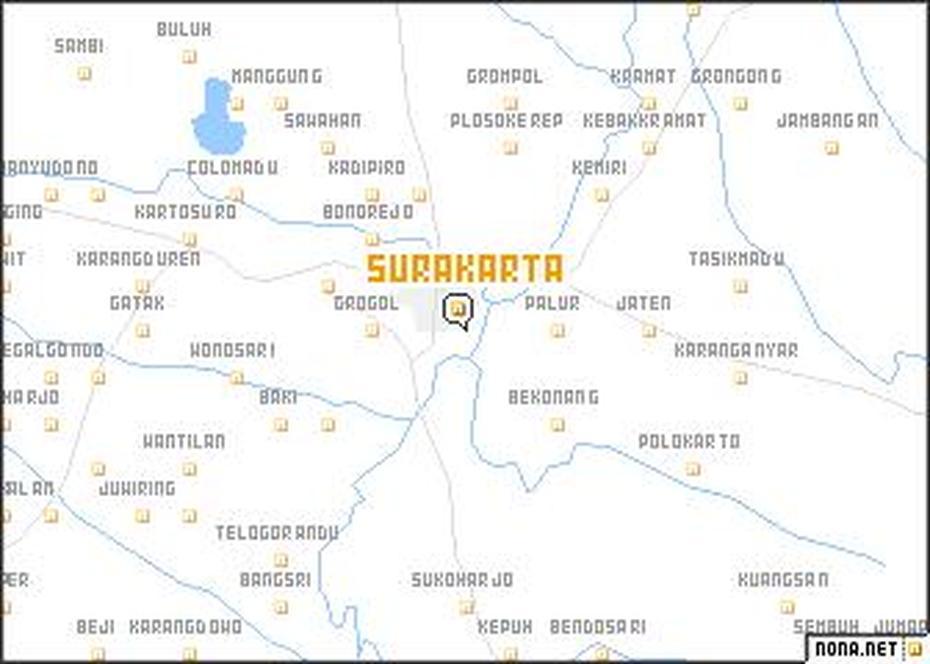 Surakarta (Indonesia) Map – Nona, Surakarta, Indonesia, Yogyakarta City Indonesia, Surakarta