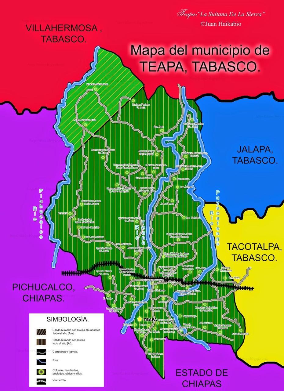 Ubicacion Geografica Del Municipio De Teapa Tabasco., Teapa, Mexico, Tabasco Mexico, Adidas  Ambassador