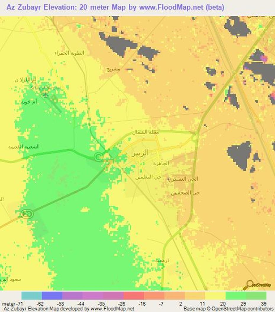 Zubayr Iraq, Umm Qasr  Port, Topography, Az Zubayr, Iraq