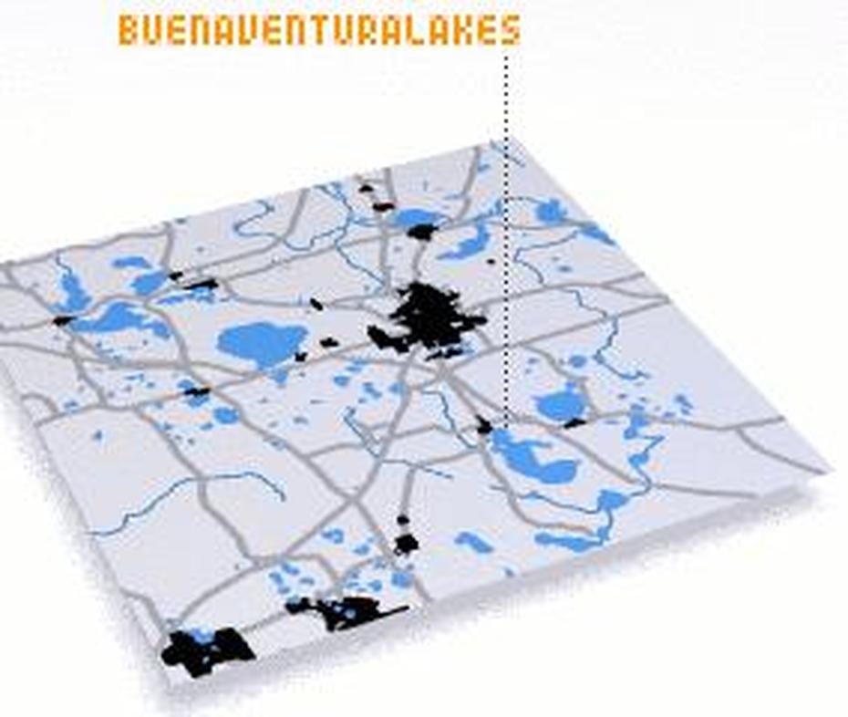 Buenaventura Lakes (United States – Usa) Map – Nona, Buenaventura Lakes, United States, Large Us  United States, United States  Showing Rivers