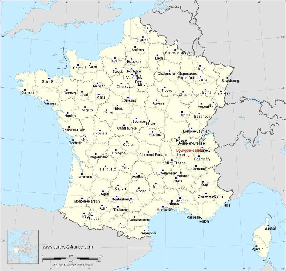 Carte De Bourgoin-Jallieu, Bourgoin-Jallieu, France, Plan De Bourgoin, Bourgoin-Jallieu France