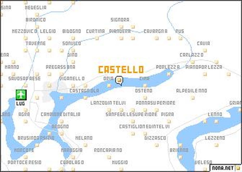 Castello (Italy) Map – Nona, Città Di Castello, Italy, Aci Castello, Umbria Region Italy