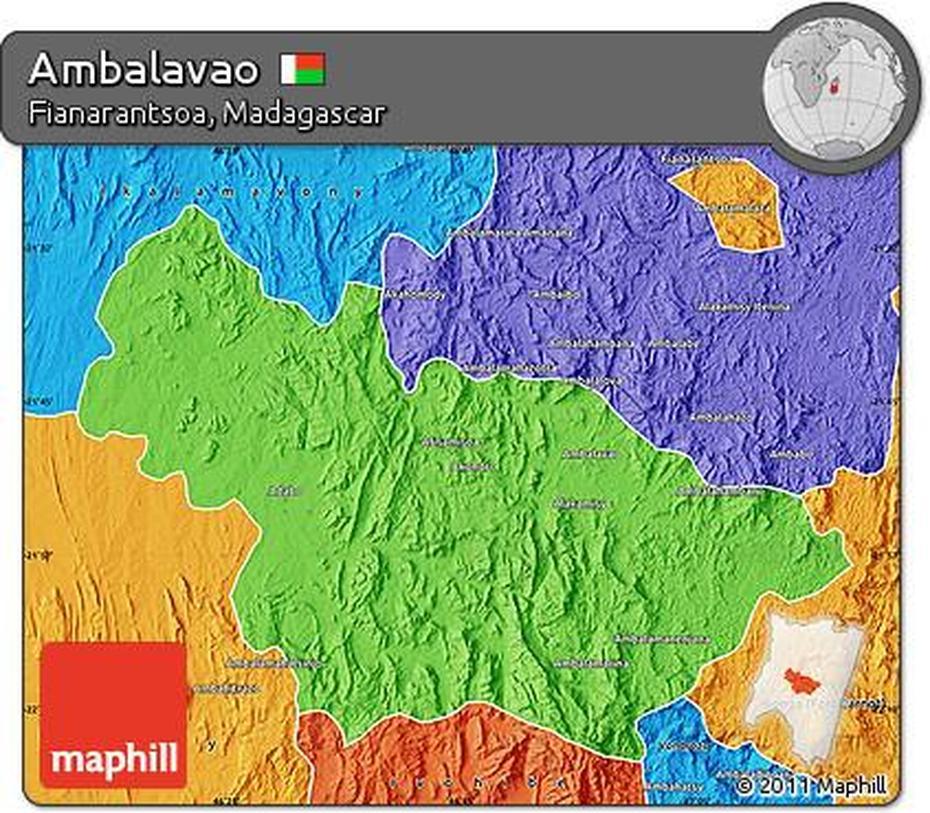 Free Political Map Of Ambalavao, Ambalavao, Madagascar, Madagascar Architecture, Fianarantsoa