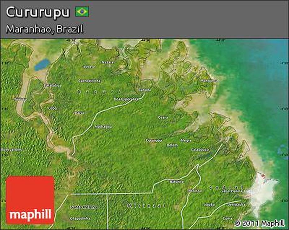 Free Satellite Map Of Cururupu, Cururupu, Brazil, Brazil City, Brazil  Kids